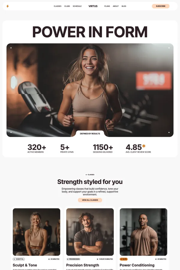 Virtus - Webflow HTML website template