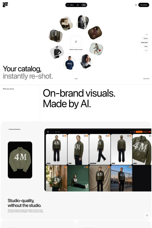 AI Product Generation — Fourmula.ai - Landing design inspiration