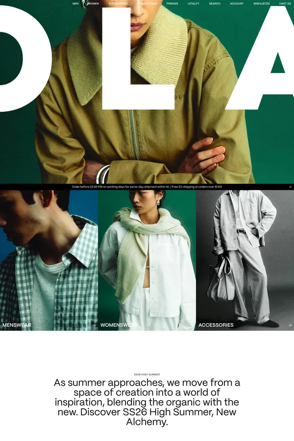 OLAF - Ecommerce design inspiration