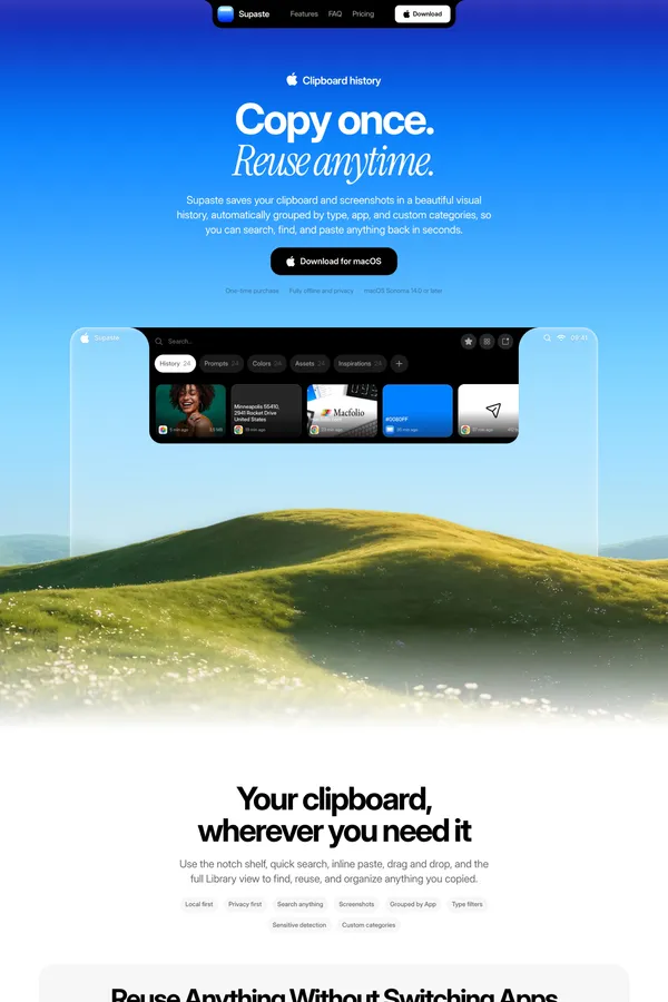 Supaste â Clipboard History Manager for Mac