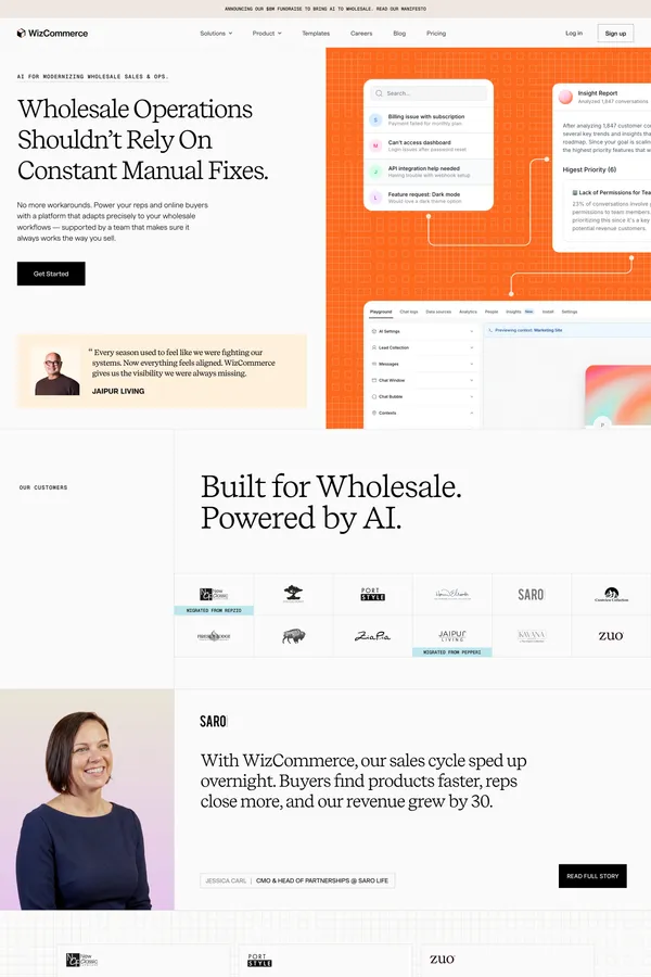 Just a moment... - Landing design inspiration