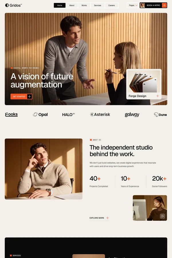 Grid OS - Portfolio & Agency Website Template