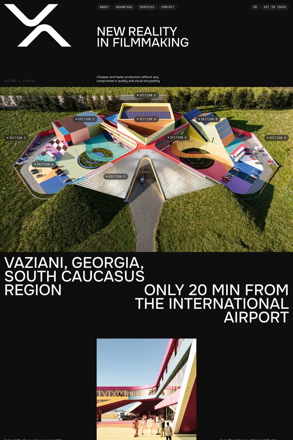 Vaziani X Studios - Portfolio design inspiration