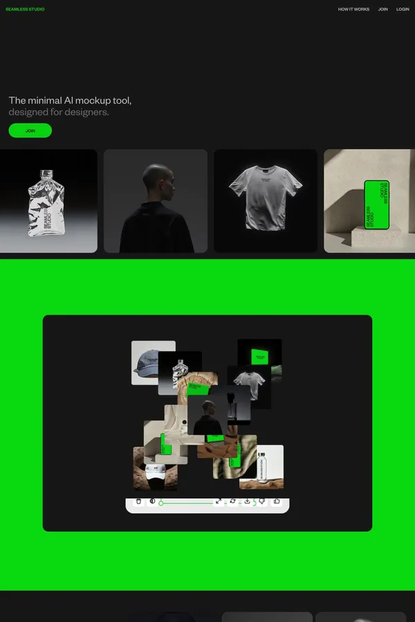 Seamless Studio - Landing design inspiration