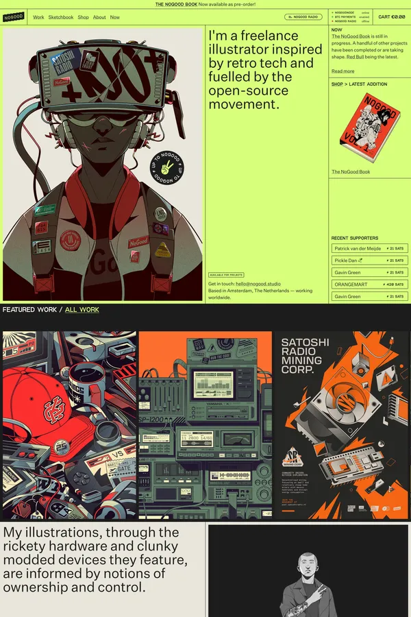 NoGood - Portfolio design inspiration