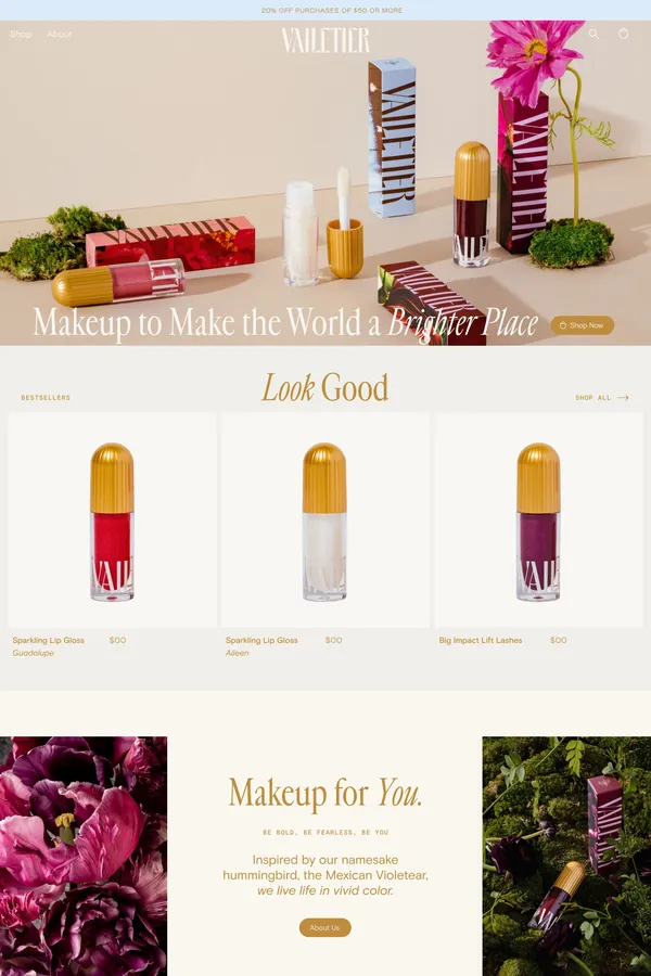 Vailetier: Beauty that Cares for the Planet – vailetier - Ecommerce design inspiration