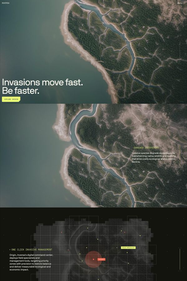 INVERSA - Landing design inspiration