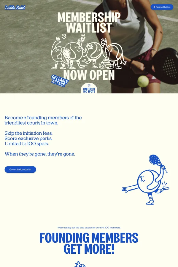 Lobb’s Padel - Founding Membership Waitlist Open | The Woodlands - Other design inspiration
