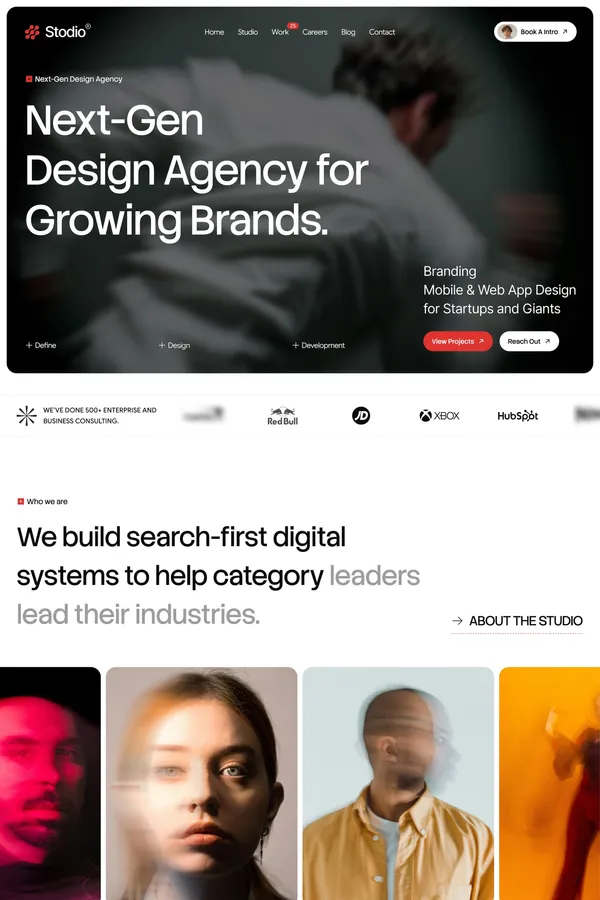 Stodio - Webflow HTML Website Template - Template design inspiration