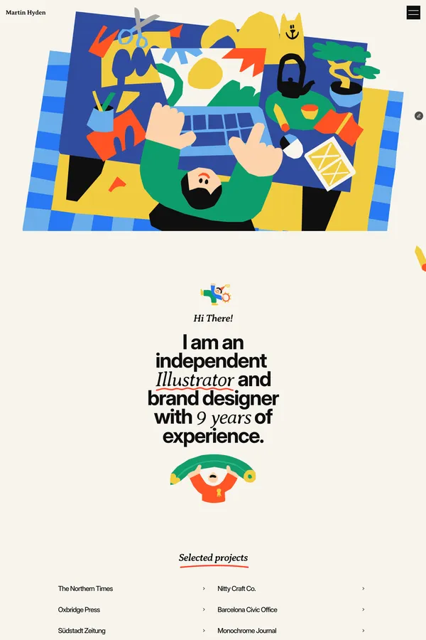 Creative Framer Template for Illustrators and Designers