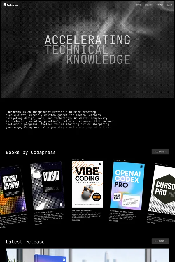 Codapress Publishing — Accelerating Technical Knowledge