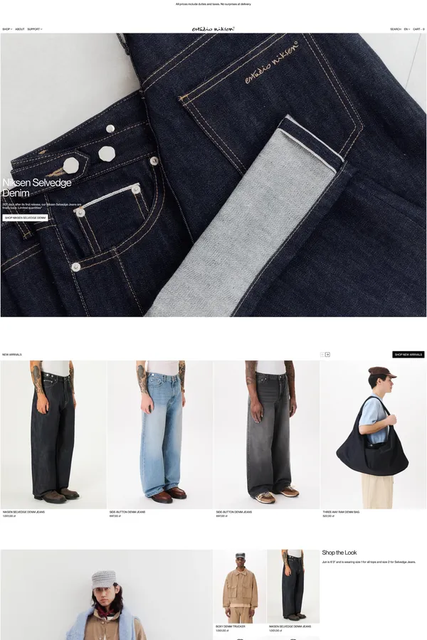 Estudio Niksen - Ecommerce design inspiration