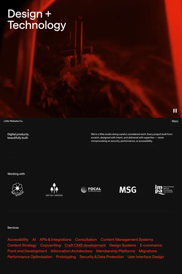 Little Website co. - Portfolio design inspiration