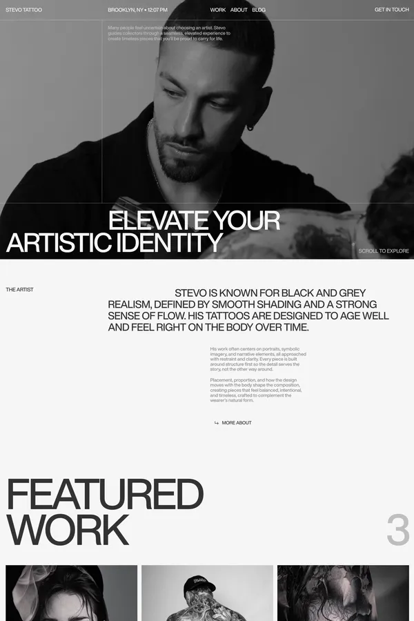 Stevo Tattoo | World-Renowned Realism Tattoo Artist NYC - Portfolio design inspiration