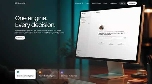 Primefold - All the layers, one intelligence - Landing design inspiration