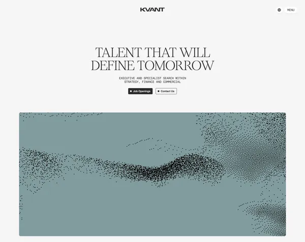 Kvant | Executive Search - Landing design inspiration