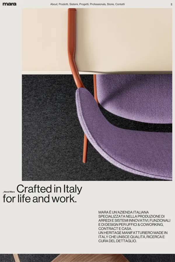 Mara, arredi di design per ufficio, contract e casa. 100% made in Italy. - Portfolio design inspiration