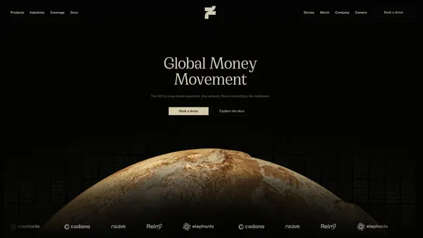 Fin — Global Money Movement | Fin.com - Landing design inspiration