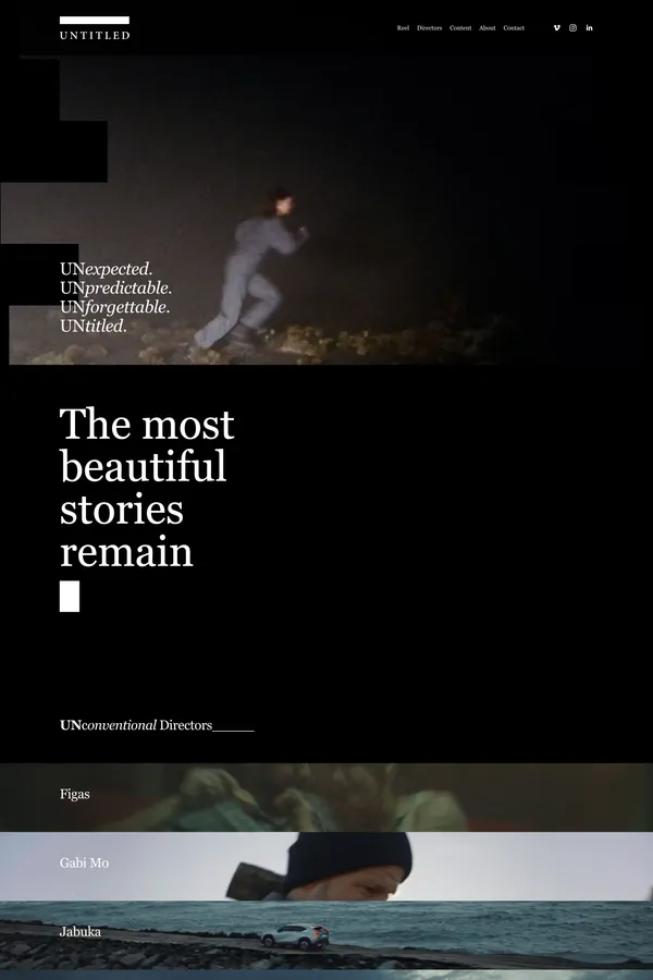 UNexpected. UNpredictable. UNforgetable. UNTITLED