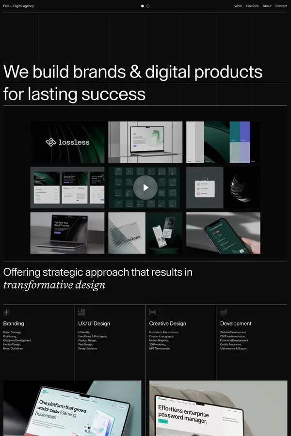 Digital Agency - Flair - Portfolio design inspiration