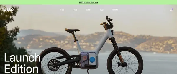 ALSO - Introducing Transcendent Mobility - Landing design inspiration