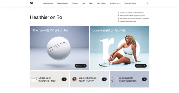 Ro - Weight-loss-better-sex-fuller-hair-improved-skin-and-more-online - Landing design inspiration