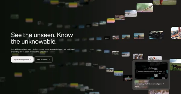 TwelveLabs: Video Intelligence Platform & API - Landing design inspiration