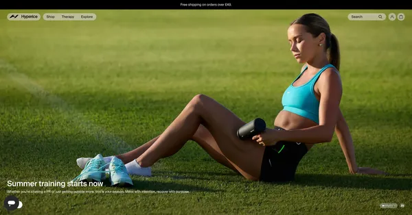 Hyperice | Recovery & Wellness Technology - Ecommerce design inspiration
