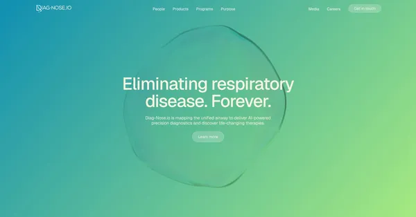 Diag-Nose.io - Landing design inspiration