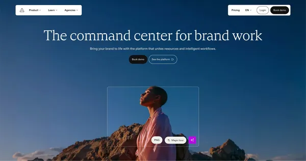 Frontify: Where Brands Live  - Brand Management Software - Landing design inspiration