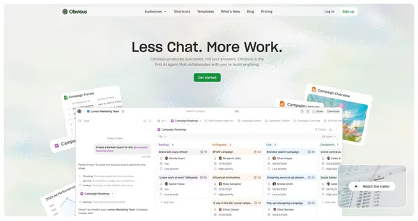 Obvious - Landing design inspiration