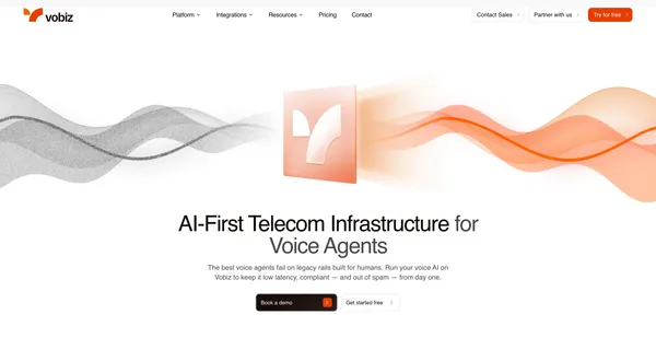 SIP Trunk India | Voice API & Programmable Telephony â Vobiz - Landing design inspiration