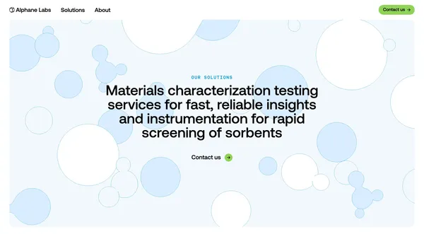 Alphane Labs - Landing design inspiration