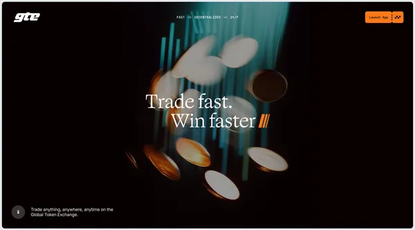 GTE - The Internet Exchange - Landing design inspiration