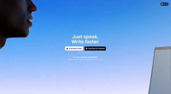Superwhisper — AI Voice to Text for macOS, Windows & iOS | Superwhisper - Landing design inspiration