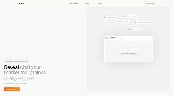aconia GTM - Landing design inspiration