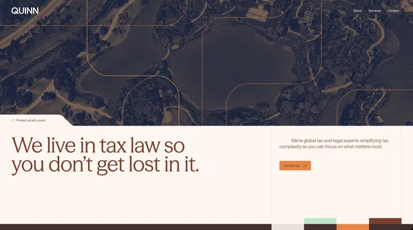 Quinn Global Tax Law | International Tax & Legal Advisory Firm - Landing design inspiration