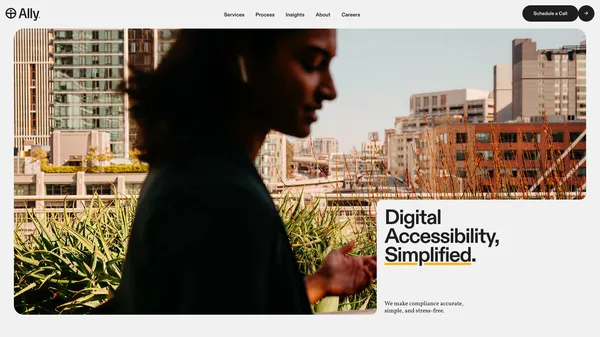 Ally | WCAG Accessibility & ADA Compliance Services - Landing design inspiration