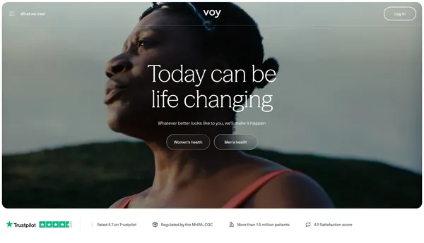 Your Proactive Companion for Healthy Living | Voy - Landing design inspiration