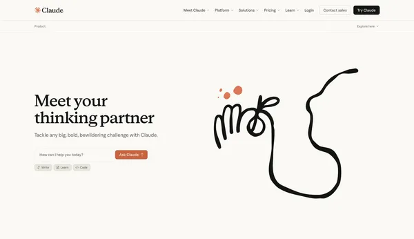 Overview | Claude - Landing design inspiration