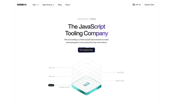 VoidZero | The Javascript Tooling company - Landing design inspiration