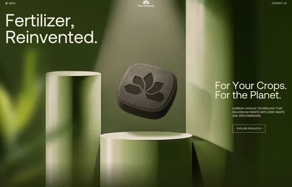 Farm Minerals | Highly Efficient Fertilizers & Feed Additives - Landing design inspiration