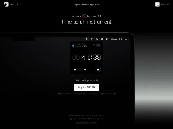supercommon systems - Landing design inspiration
