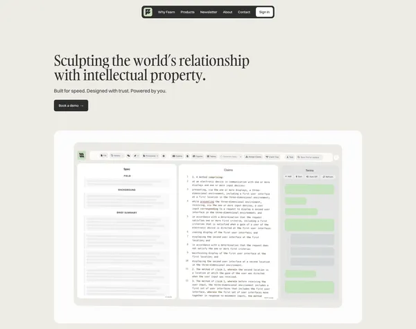 Fearn AI - Landing design inspiration