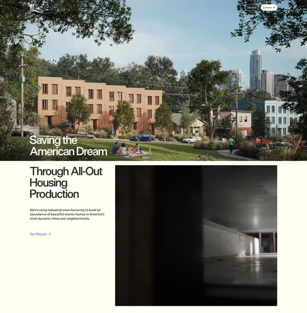 The American Housing Corporation - Landing design inspiration