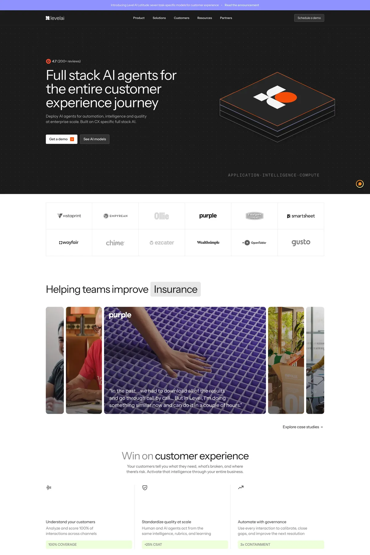 Portfolio website shown next to an advertising placement