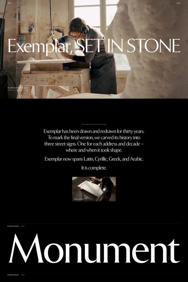 Exemplar — A new typeface by Letters from Sweden