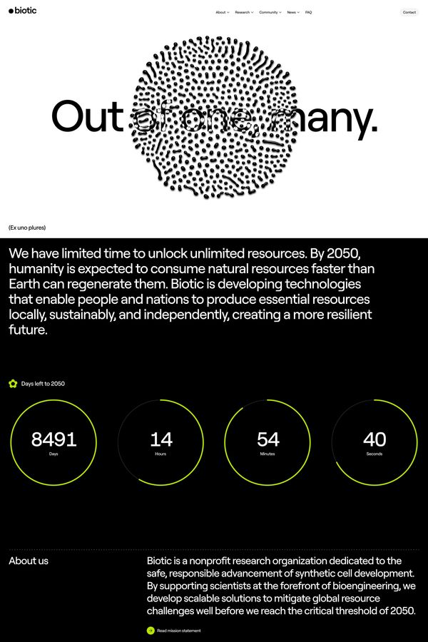 Biotic | Biology is Open Technology Inspiring Civilization