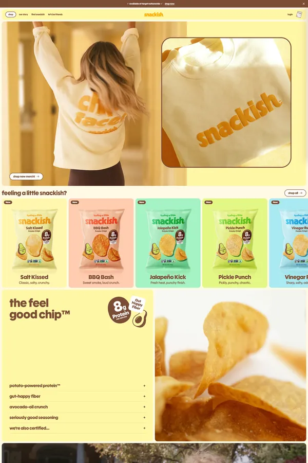 Snackish™ US - Ecommerce design inspiration