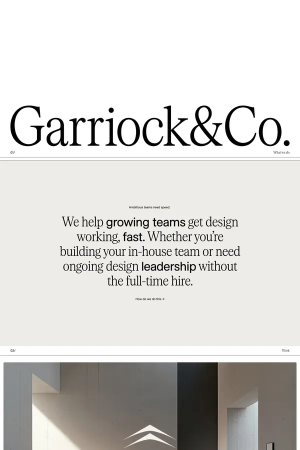 Garriock & Co. - Portfolio design inspiration
